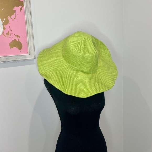 Ole America Green 100% Natural Fiber Large Beach Sun Hat - Picture 1 of 4